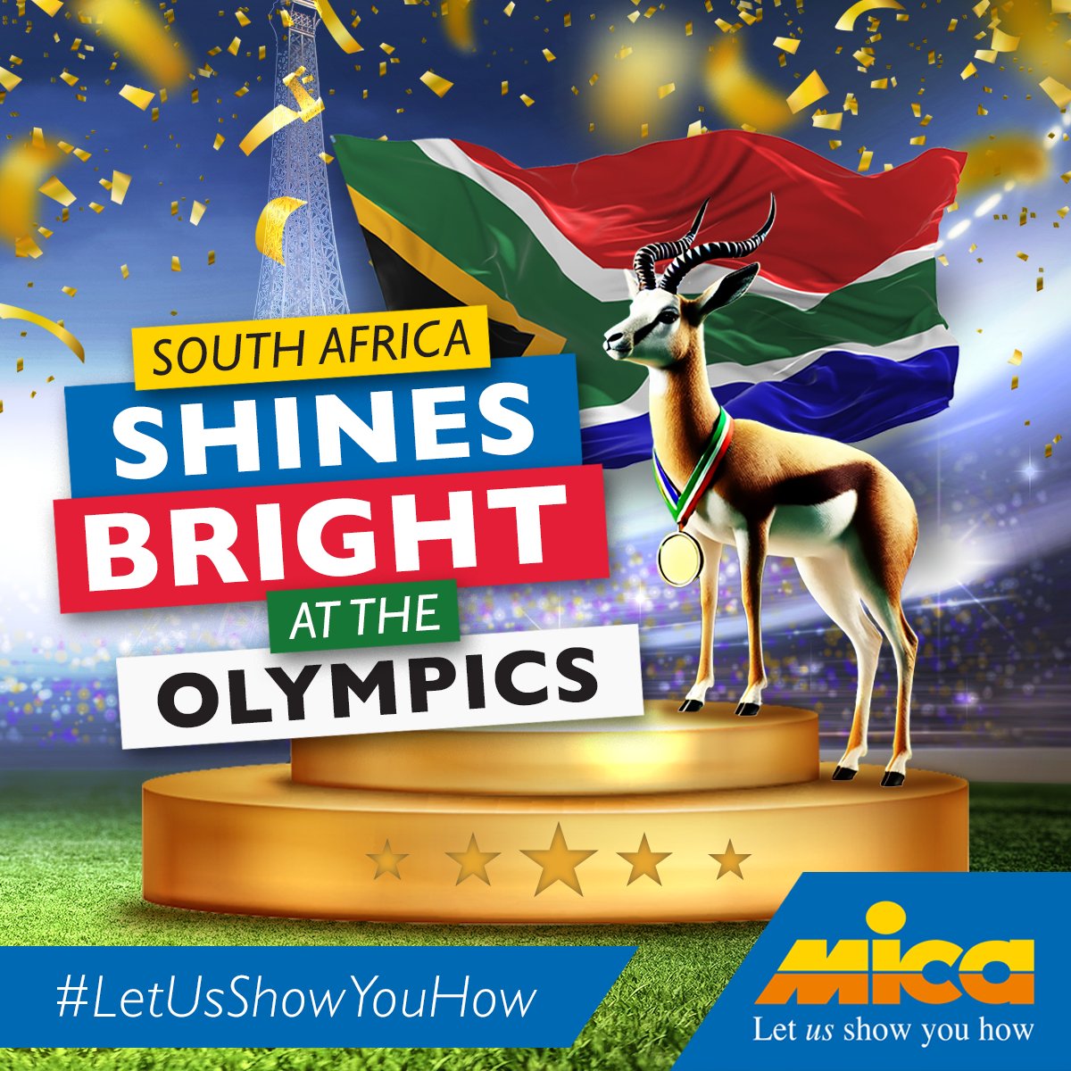 micahardware's tweet photo. We're thrilled to celebrate an incredible achievement! Tatjana Smith has won South Africa’s first gold medal at the Paris 2024 Olympics, marking a historic moment for our country! 🥇 

#MakeitwithMica
#LetUsShowYouHow
#Paris2024
#ParisOlympics
#ParisOlympics2024 https://t.co/POHzEYE6tH