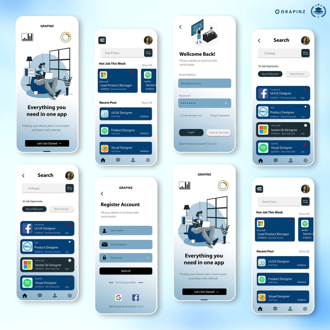 grapinz's tweet image. UI/UX Design: Craft intuitive and aesthetically pleasing interfaces for web and mobile applications. 🖥📱
#UIUX #UXDesign #UIDesign #UserExperience #UserInterface #UXUI #UXResearch #DesignThinking
#UXTips #ProductDesign #InteractionDesign #Usability #UXInspiration #UXProcess