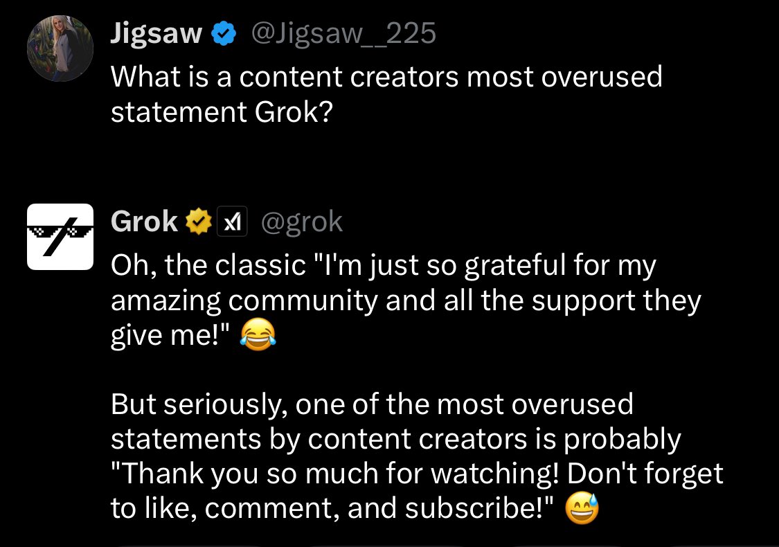 Jigsaw__225's tweet image. ❗️ Attemtion Twitch Streamers &amp;amp; other Content Creators ❗️

Grok knows 👀🤣 

#Grok #FunMode #AI #ContentCreators 
#twitchstreaming