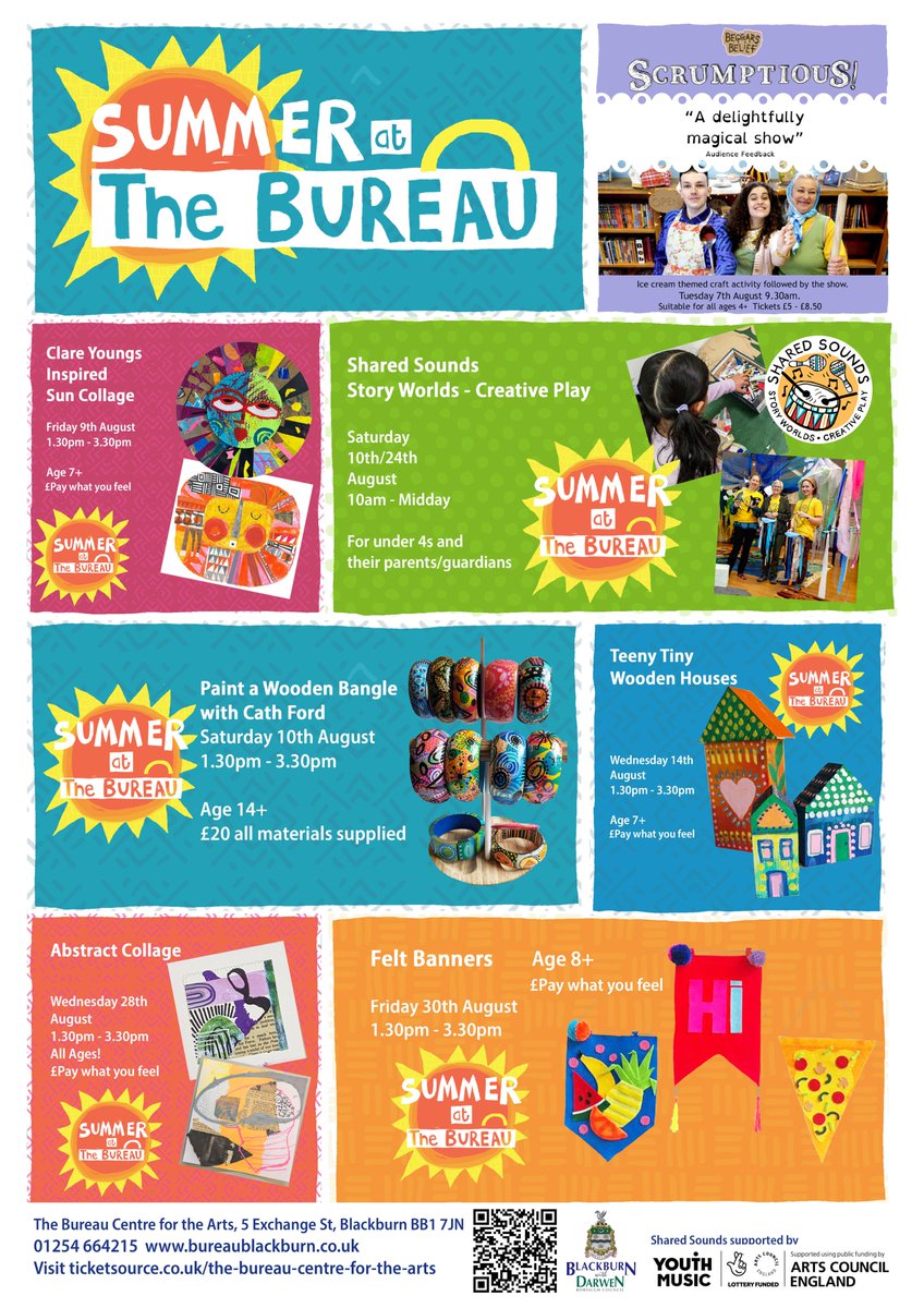 Bureau Blackburn (@bureaublackburn) on Twitter photo Join us at The Bureau this August for art and craft activities (not just for children!), early years sessions, a performance of Scrumptious by Beggars Belief Theatre, <a href="/PlacesOfWelcome/">Places of Welcome</a> and Public Living Room sessions, plus the final few days of Obscura Exhibition and workshops. Join us at The Bureau this August for art and craft activities (not just for children!), early years sessions, a performance of Scrumptious by Beggars Belief Theatre, <a href="/PlacesOfWelcome/">Places of Welcome</a> and Public Living Room sessions, plus the final few days of Obscura Exhibition and workshops.