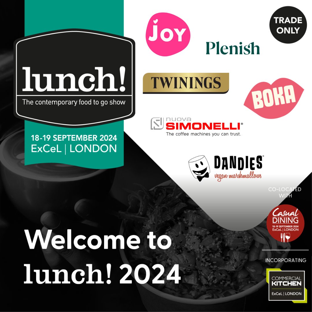 NEW EXHIBITORS ALERT! 🚨

Boka Food - stand L1170
<a href="/PlenishDrinks/">PlenishDrinks</a> - stand L1244
<a href="/TwiningsUK/">Twinings UK</a> - stand L410
<a href="/nuovasimonelli/">Nuova Simonelli Official</a> - stand L1171
<a href="/gelartouk/">Peter Lauer</a> (Joy Spread) - stand SU-12
<a href="/MyDandies/">Dandies Marshmallows</a> - stand L485

Less than a month to go until the show 🤩
