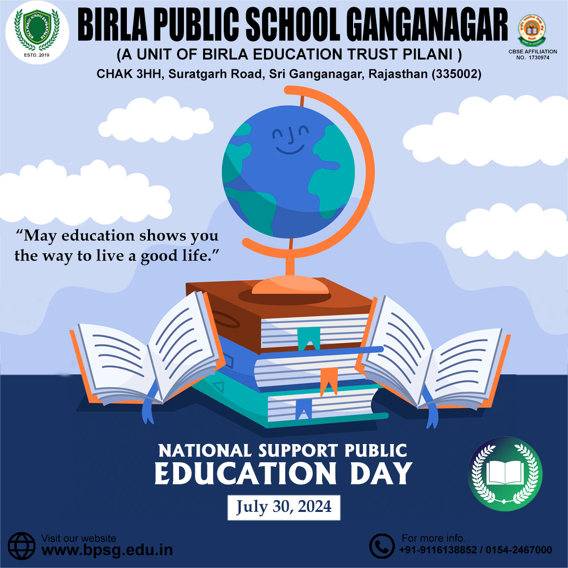 bpsganganagar's tweet photo. International Support Public Education Day https://t.co/ZsLIuZnwWB