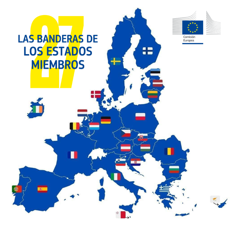 ComisionEuropea's tweet photo. Las banderas juegan un papel importante en la construcción de la identidad nacional de un país.

Representan los valores, la historia y la cultura de un pueblo, además de transmitir sentimiento de pertenencia y unidad.

🇪🇺 = 🇬🇷🇵🇹🇲🇹🇸🇮🇭🇷🇨🇾🇪🇸🇭🇺🇧🇬🇱🇹🇨🇿🇮🇹🇸🇰🇱🇻🇷🇴🇫🇷🇧🇪🇮🇪🇦🇹🇳🇱🇵🇱🇩🇪🇪🇪🇸🇪🇱🇺🇩🇰🇫🇮 https://t.co/jWiOENeoyc