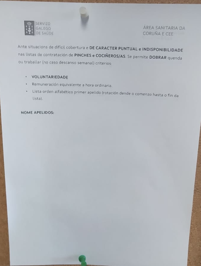 alealeks1's tweet photo. @SanidadeXunta @Xunta En la cocina del CHUAC, con una lista de 1350 pinches, están haciendo a la gente ir a trabajar en sus días libres y doblar turno sin que se haya terminado la lista para que al jefe de hostelería no le tiren de las orejas con tanta contratación.
Investiguen eso!!
#RRHHtrapalleiros https://t.co/LZDNXhl543