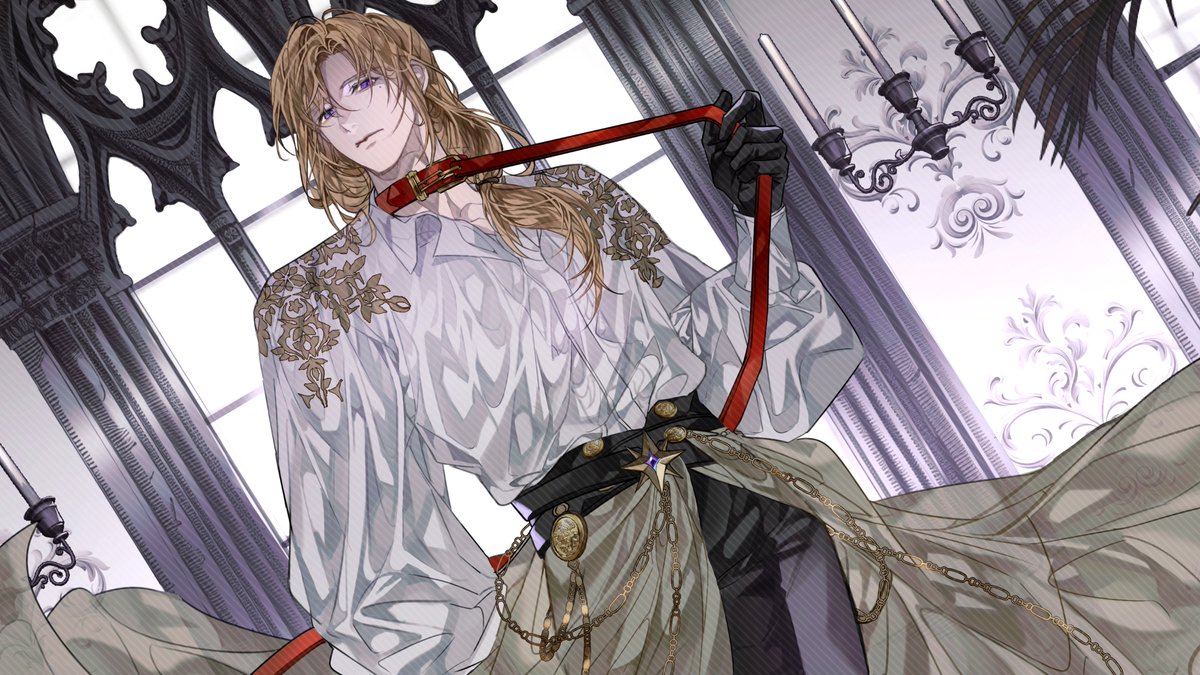 미츄 소속 VTuber 탐랑님의 데뷔 1주년 기념 장패드 일러스트 작업했습니다!💛