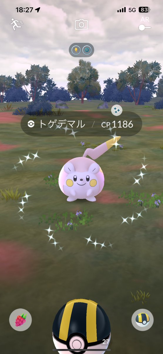 skyarow7star's tweet photo. イベントスタートしてから狙ってた色違いトゲデマルゲット✨

#ポケモンGO #スポットライトアワー
#トゲデマル #色違い #PokemonGo
#ShinyPokemon https://t.co/TFAqKJL997