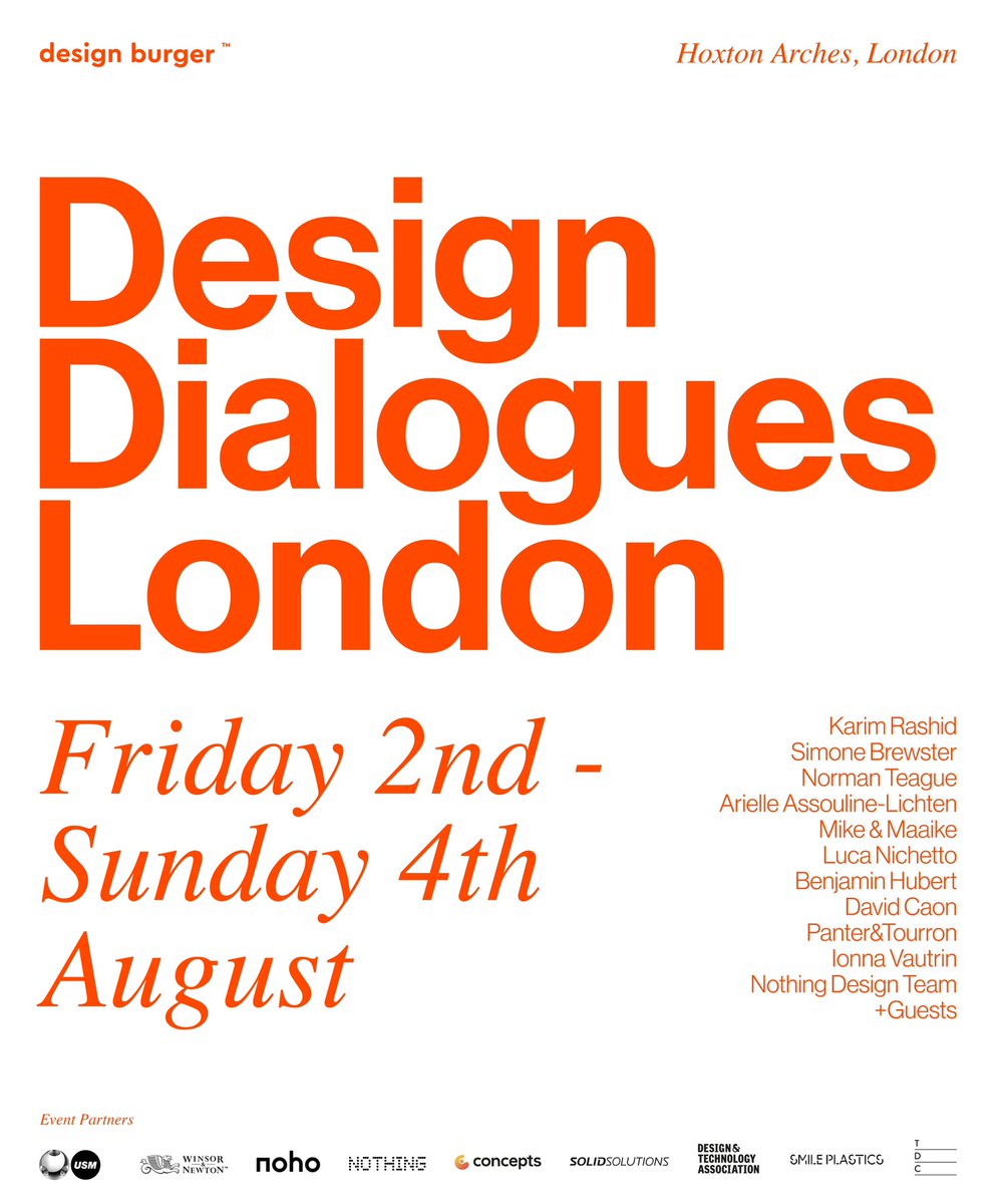 HoxtonArches's tweet photo. Design Dialogues Exhibition • London 2024 • by Design Burger

Date: Friday 2nd - Sunday 4th August
10am - 6pm Friday - Saturday
10am - 3pm Sunday

Location: Hoxton Arches,
Arch 402 Cremer St, London E2 8HD https://t.co/nBWPCggwKg