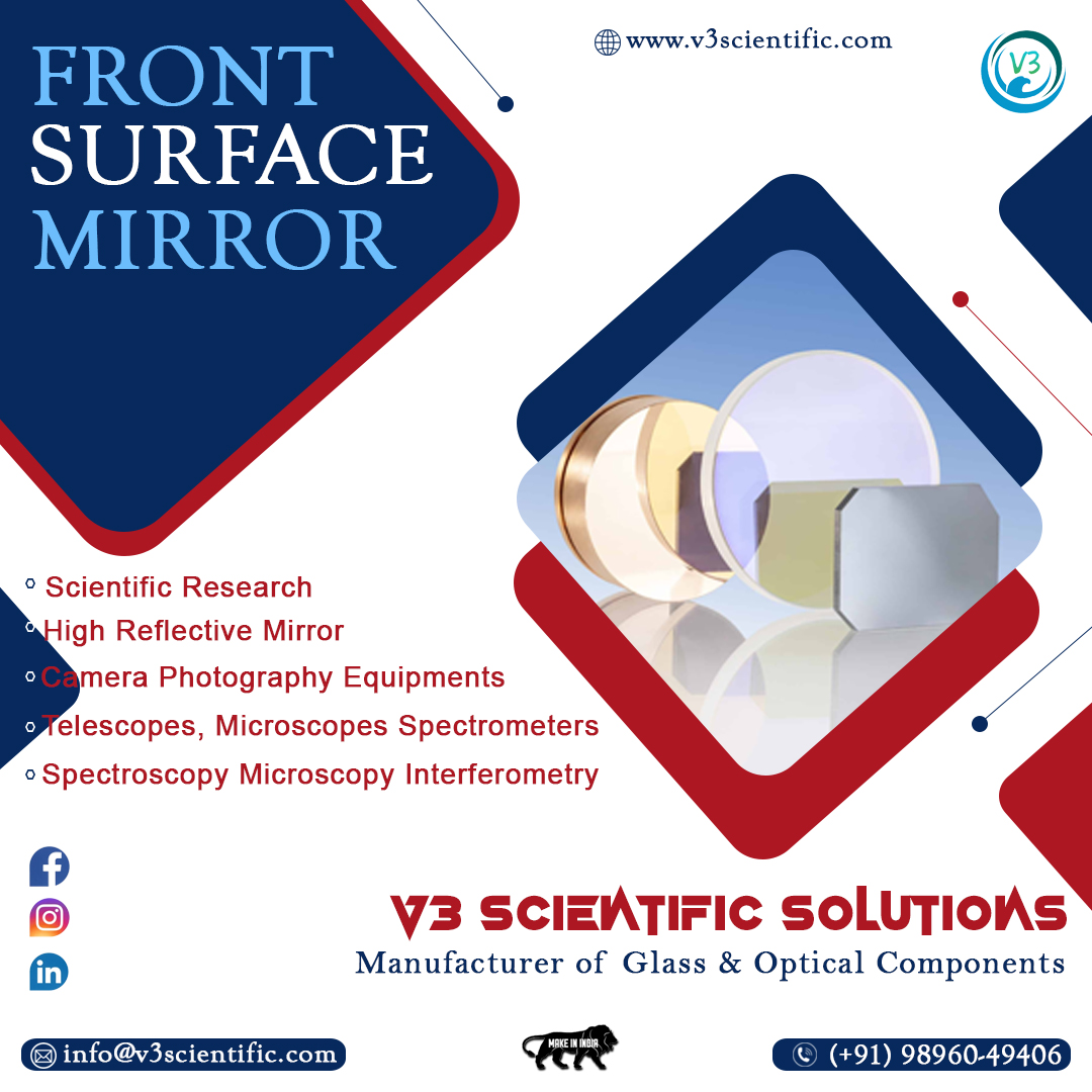 V3Scientific's tweet photo. 📷#V3ScientificSolutions #FrontSurfaceMirror #OpticalPrecision #HighQualityMirrors #ScientificEquipment #InnovationInOptics #OpticalComponents #PrecisionOptics
#HighReflectivity #LaserSystems #ScientificResearch #InnovativeTechnology #OpticalSolutions #Microscopy #Telescopes https://t.co/ErS1aNv4ir