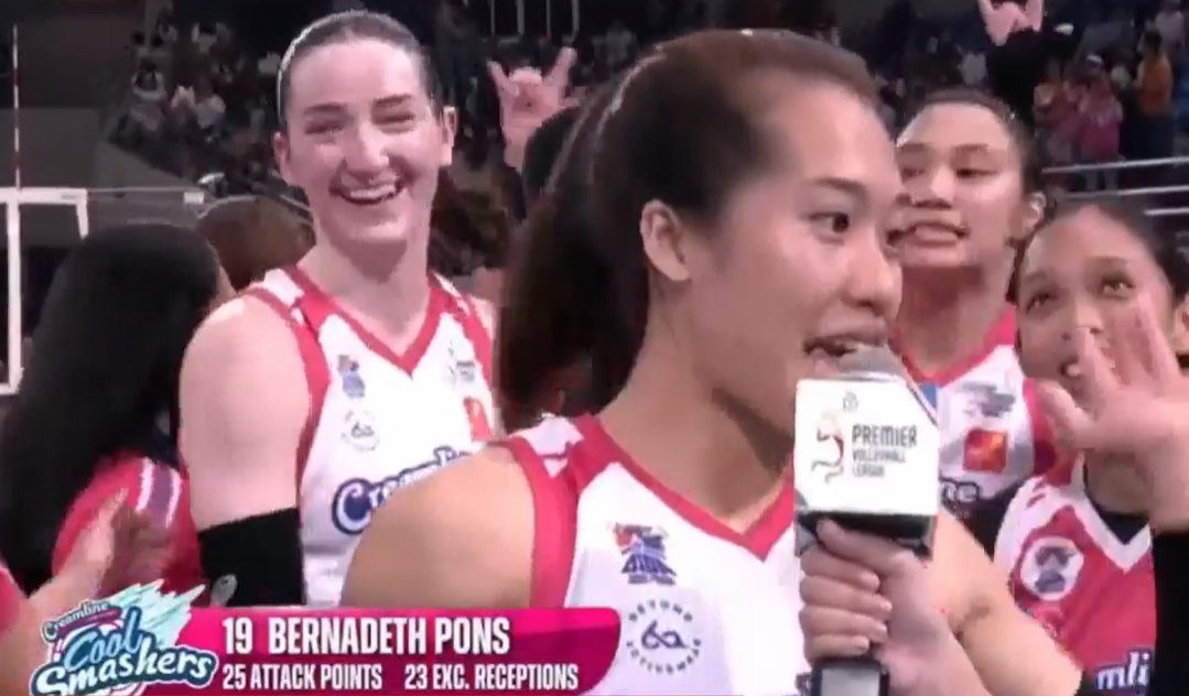 PS88_Gaming's tweet photo. Player of the Game:
Bernadeth Pons
25 Pts
WATCH:
https://t.co/akOPUvzu4N
#CMFT #Sisi #PVL2024 #CheryTiggo #Salas #MJ #Kathbell #denden #Maddie #tots #carlos #kyle #negrito #deanna #wong #Eya #VanSickle #ccs #creamline #valdez #jema #galanza #panaga #tubino #mars #alba #alyssa https://t.co/ba5CZDJZtm