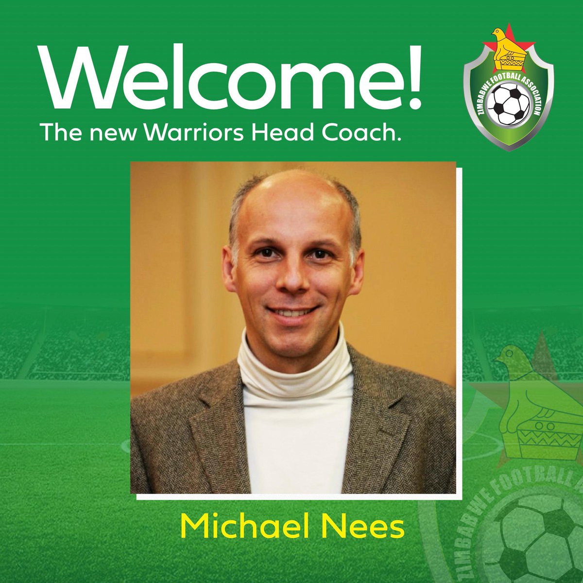 zim_football's tweet photo. The Zimbabwe Football Association has appointed Michael Nees as the new Head Coach for the Men’s Senior National Team.

The 57-year-old German will lead the Warriors in their quest for success in the AFCON 2025 and FIFA 2026 World Cup qualifiers.
💭 

#Zimbabwe #zifa #Zimfootball https://t.co/WX0qRZaPlR