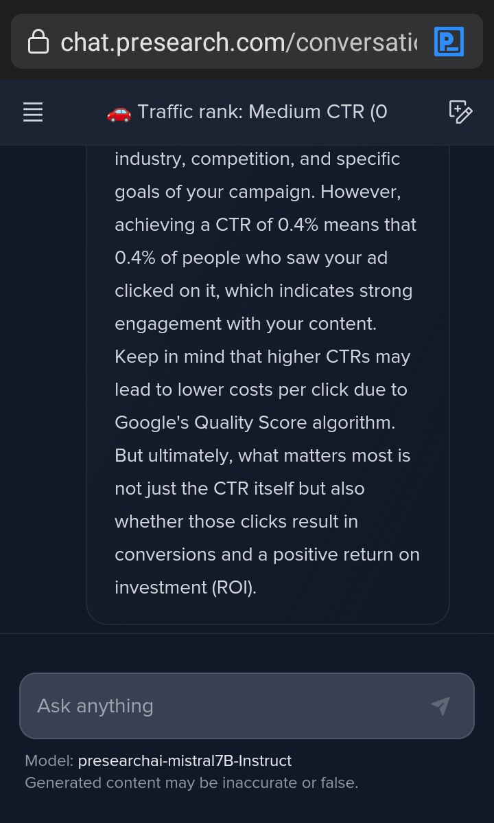 IrvineMadula's tweet image. GPT=Generative Pre-trained Transformer.
[Get in touch with me (PM) to advertise on Presearch Search Engine]
Intro:
Imagine a decentralised, privacy focused, no gatekeeping\censorship so unbiased, that's presearch
 Search Engine(SE) &amp;amp; AI project by @presearchnews, @PresearchAI,