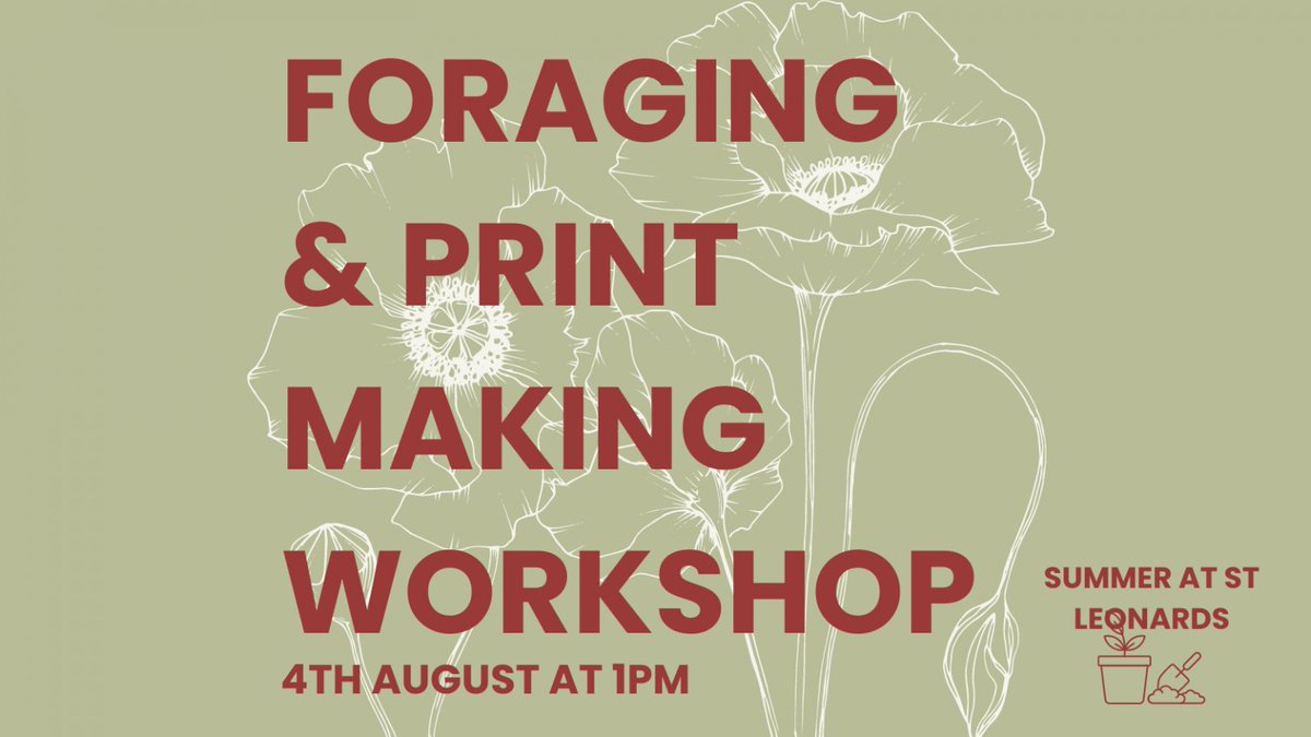 Foraging and printmaking workshop next week with <a href="/BowChurch/">Bow Church</a>