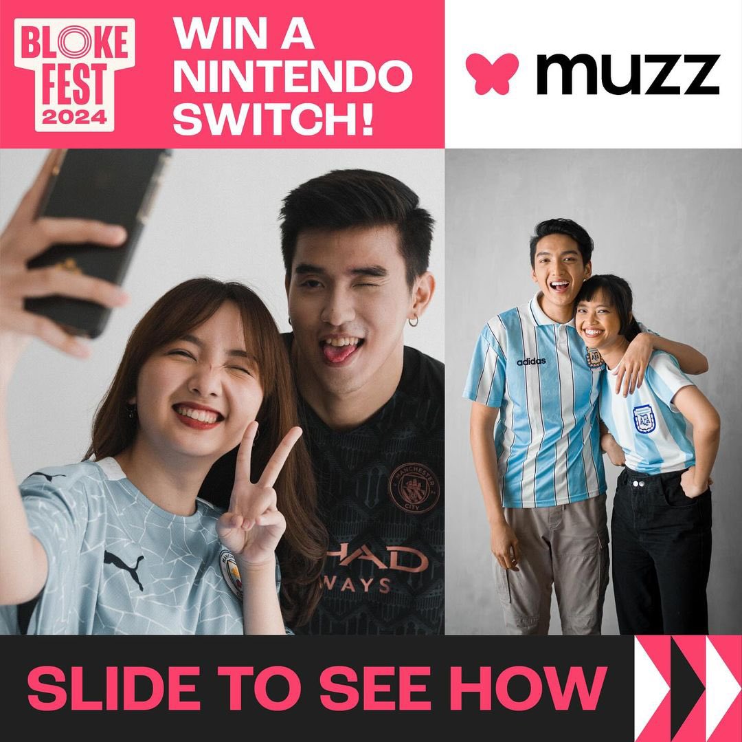 Muzz_Nusantara's tweet image. Muzz hadir di BlokeFest 2024 by @kulturekit weekend ini! 📣

Datang dan ikuti keseruannya 🎉 Muzz bakal bagi-bagi merch, Muzz Gold, dan hadiah Nintendo Switch GRATIS buat yang ikutan giveaway @muzz_id dan @kulturekit 🎮

#MuzzID #MuzzIndonesia #MuzzIDxKultureKit #BlokeFest2024