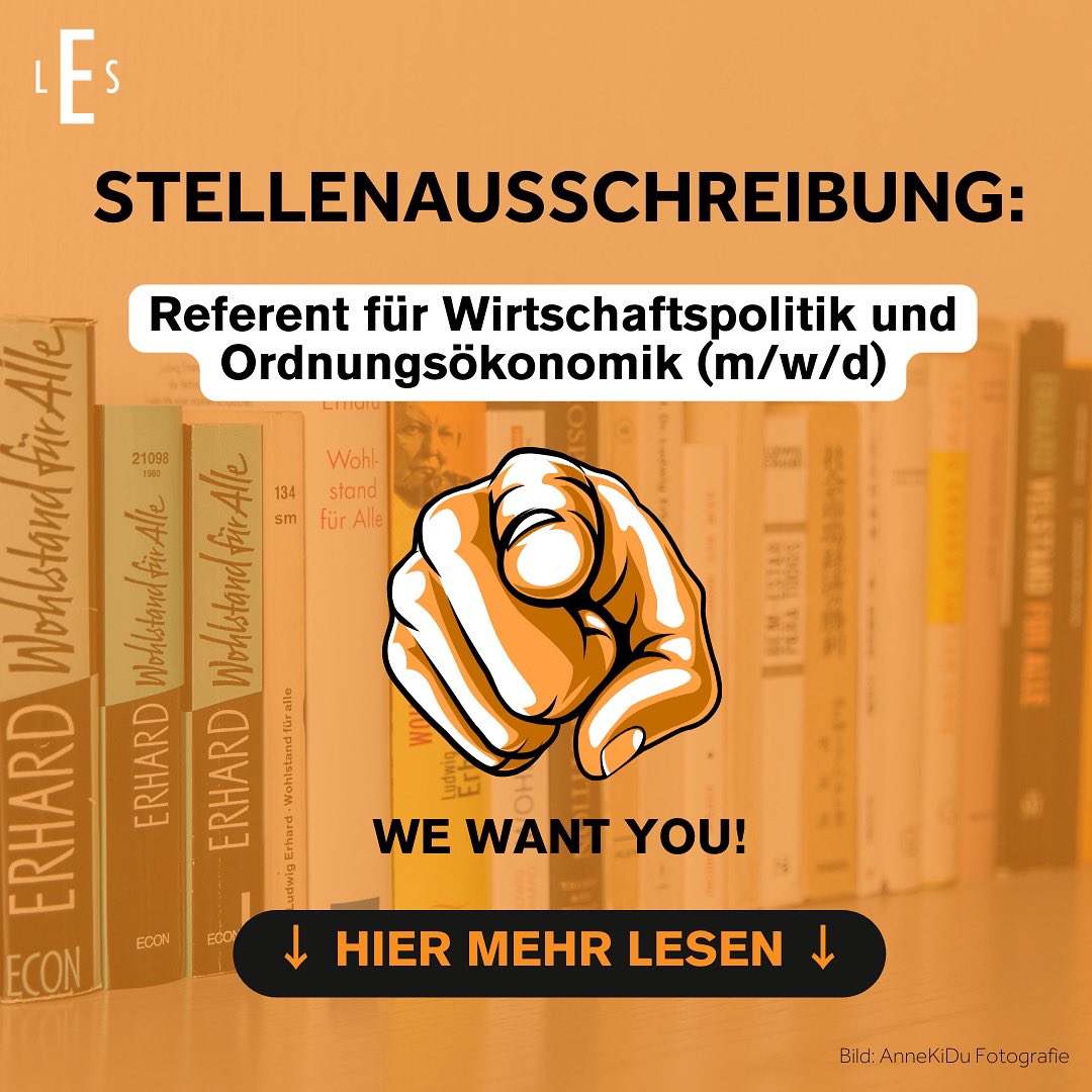 LEStiftung's tweet image. Die Ludwig-Erhard-Stiftung sucht einen Referenten für Wirtschaftspolitik und Ordnungsökonomik (m/w/d). Bewerben Sie sich bis 06.09.2024! 

Mehr Infos: ludwig-erhard.de/wir-suchen-ver…

#Stellenangebot #Karriere #Wirtschaftspolitik