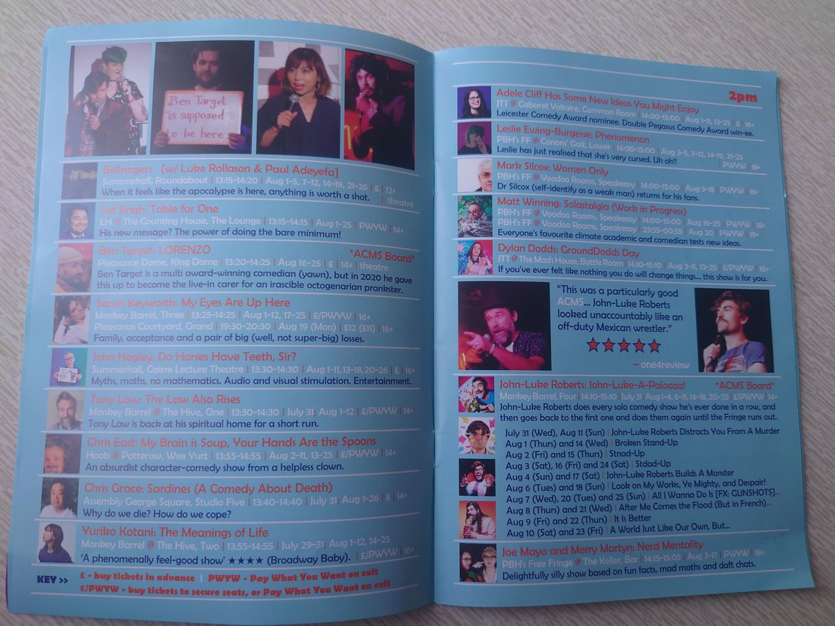 ACMS (@altcommemsoc) on Twitter photo At #edfringe this August? Up for 1pm? Go see e.g. <a href="/LukeRollason/">Luke Rollason</a>, <a href="/MrSidSingh/">Sid Singh Is Funny</a>, <a href="/BenTarget/">Ben Targét</a>, <a href="/mrTonyLaw/">TONY Law</a>, <a href="/ChreastBrand/">Chris East</a>, <a href="/ChrisGrace/">grace Chris</a>, <a href="/YurikoComedy/">Yuriko Kotani</a>, <a href="/Adelecliff/">Adele Cliff - Edfringe tickets available now!</a>, <a href="/leslie_eb/">Leslie Ewing-Burgesse</a>, <a href="/marksilcox/">Mark Silcox</a>, @mattwinning, <a href="/TornToRibbons/">ex-Dylan Dodds (2012 - 2024)</a>, @jlukeroberts (10 times, please), <a href="/Extra_Legs/">Joe Mayo</a> & <a href="/meredith_martyn/">Dr Merry Martyn</a>... At #edfringe this August? Up for 1pm? Go see e.g. <a href="/LukeRollason/">Luke Rollason</a>, <a href="/MrSidSingh/">Sid Singh Is Funny</a>, <a href="/BenTarget/">Ben Targét</a>, <a href="/mrTonyLaw/">TONY Law</a>, <a href="/ChreastBrand/">Chris East</a>, <a href="/ChrisGrace/">grace Chris</a>, <a href="/YurikoComedy/">Yuriko Kotani</a>, <a href="/Adelecliff/">Adele Cliff - Edfringe tickets available now!</a>, <a href="/leslie_eb/">Leslie Ewing-Burgesse</a>, <a href="/marksilcox/">Mark Silcox</a>, @mattwinning, <a href="/TornToRibbons/">ex-Dylan Dodds (2012 - 2024)</a>, @jlukeroberts (10 times, please), <a href="/Extra_Legs/">Joe Mayo</a> & <a href="/meredith_martyn/">Dr Merry Martyn</a>...