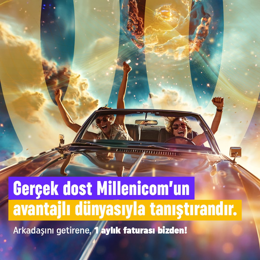Dünya Dostluk Günü'nde dostluğunu Millenicom hızıyla pekiştirmenin tam zamanı. 

Arkadaşını Millenicom'a getir, 1 aylık faturan bizden olsun.