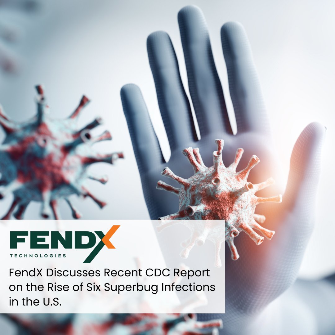 FendX Technologies Inc. highlights a new report from the CDC highlighting the increased infections caused by 6 superbugs and emphasized the need to invest in the public health initiatives that can effectively control their spread. 

NEWS RELEASE: fendxtech.com/press-releases/