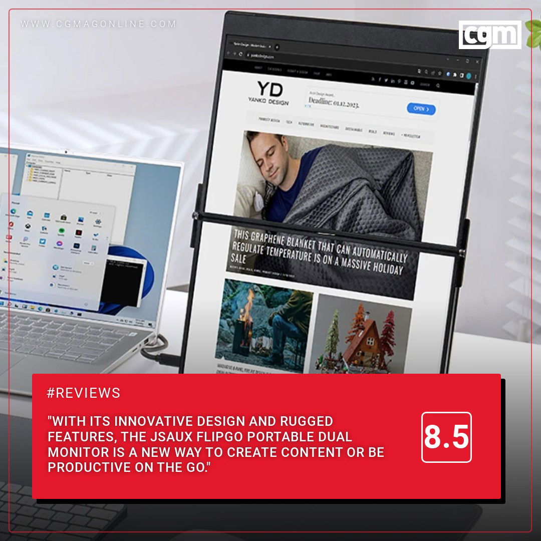 CGMagonline's tweet image. "With its innovative design and rugged features, the JSAUX FlipGo Portable Dual Monitor is a new way to create content or be productive on the go."

cgmagonline.com/review/hardwar…

#jsaux #flipgo #portablemonitor #dualscreen