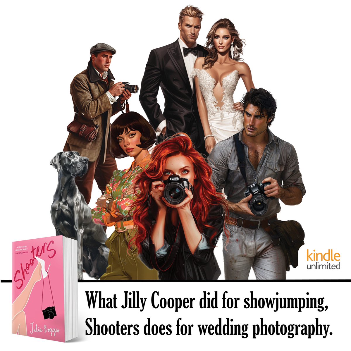 If you’re looking for a sassy, fun summer read that’s the beginning of a series you can really sink your teeth into, then buy Shooters today. 

Drama, sex, ambition and…wedding photographers. 

mybook.to/shooters

#tuesnews <a href="/RNAtweets/">Romantic Novelists' Association</a>