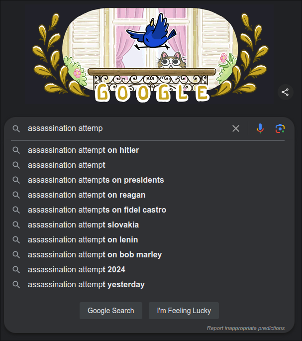 FactCheckChecks's tweet photo. ✅FACT

Google and Facebook are downplaying and suppressing info about the attempted assassination of @realdonaldtrump

We checked @google's search suggestions; see for yourself

#hunterbidenlaptop déjà vu?

#Bigtechcheck #election2024 #ElectionInterference #rigtech https://t.co/dONrgqFgWe