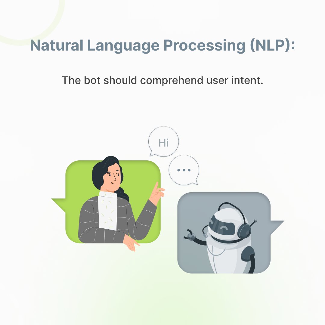 Olindias_TN's tweet photo. Create chatbots that don't make you want to throw your phone away! 🤖

Follow those steps to create a user-friendly chatbot interface:
Check our website to see our chatbots 👇
https://t.co/YnhudFQAaa
#Chatbot #Design #Design_principles #NLP https://t.co/V1180JNfww