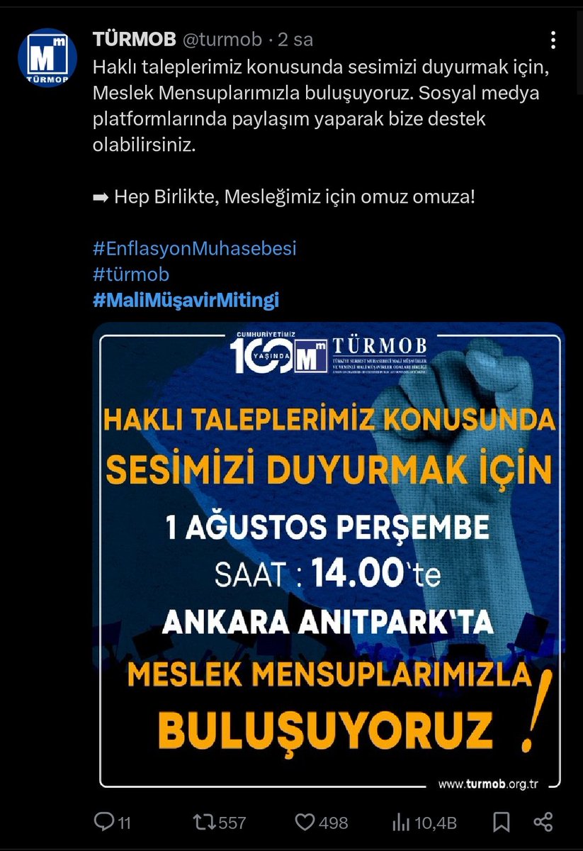 #MaliMüşavirMitingi