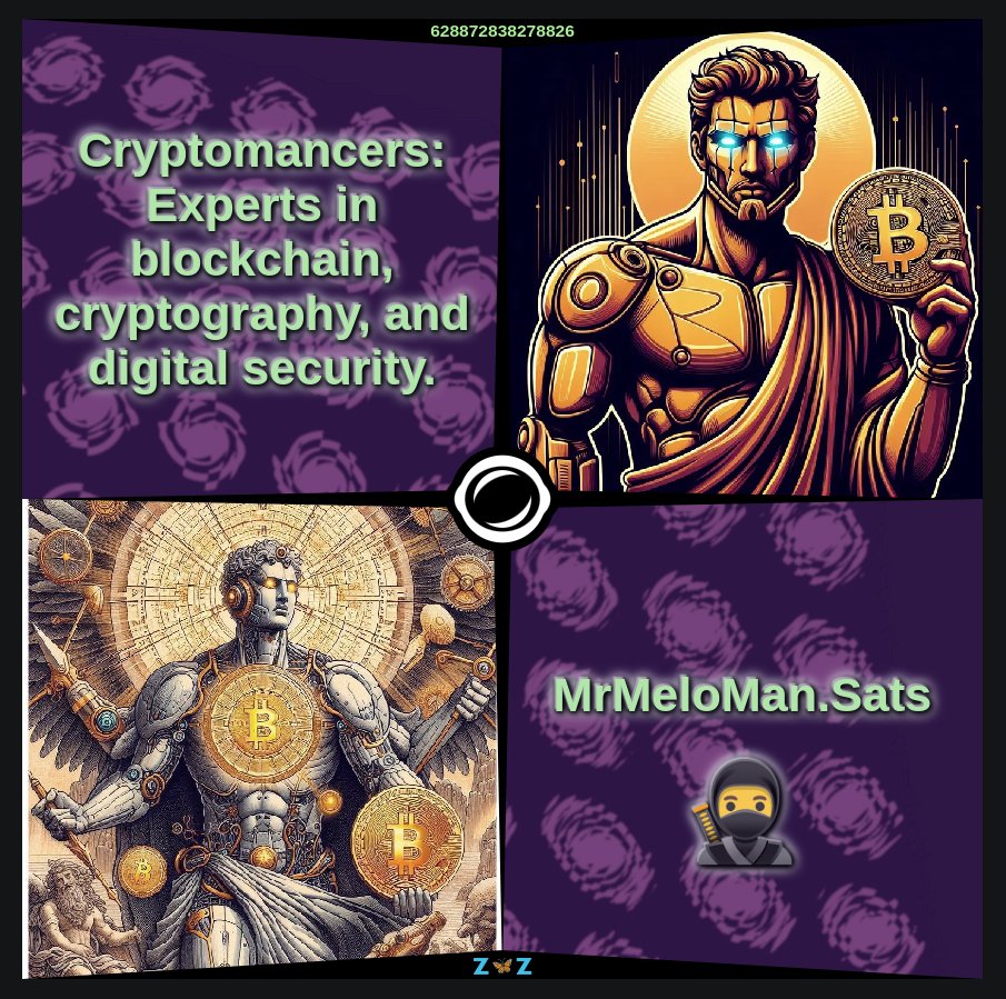 palindromes_io's tweet image. "Cryptomancers: Experts in blockchain, cryptography, and digital security."
@mrmel_m 🥷
