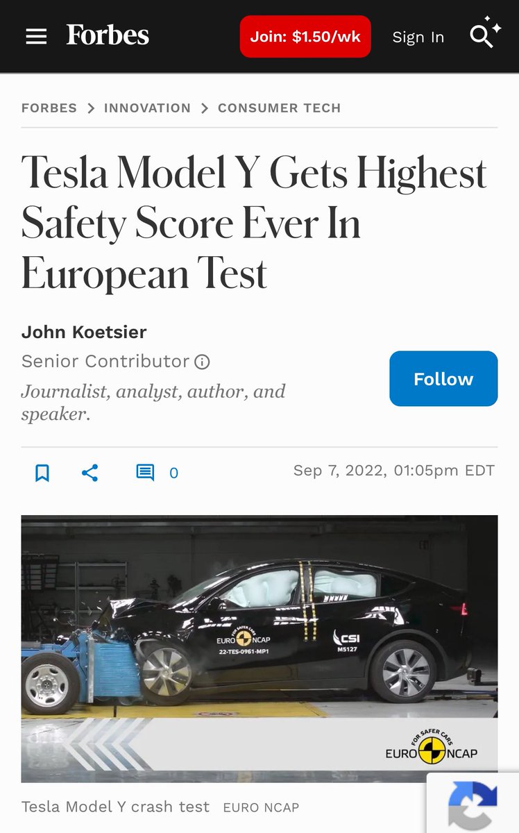 wholemars's tweet image. Fact check: Tesla’s Pure Vision system is the safest in the industry. 

Better performance than any system, including cars with LIDAR, radar and ultrasonics. 

The media doesn’t want you to know about a technology that could save your family’s life.