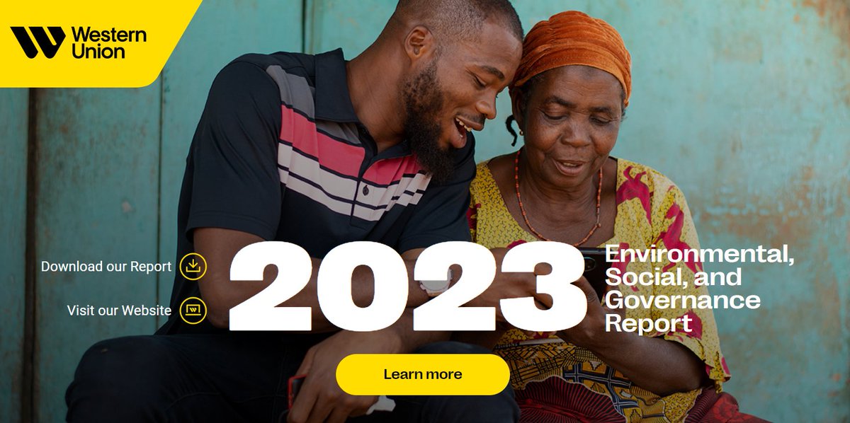 B:CIVIC investor <a href="/WesternUnion/">Western Union</a> published their 2023 ESG Report. The report, transformed as an interactive site, shows their approach to and progress on a global ESG strategy. Explore the report to learn more about #ESG at Western Union: westernunion.metrio.net 

#BCIVICinvests