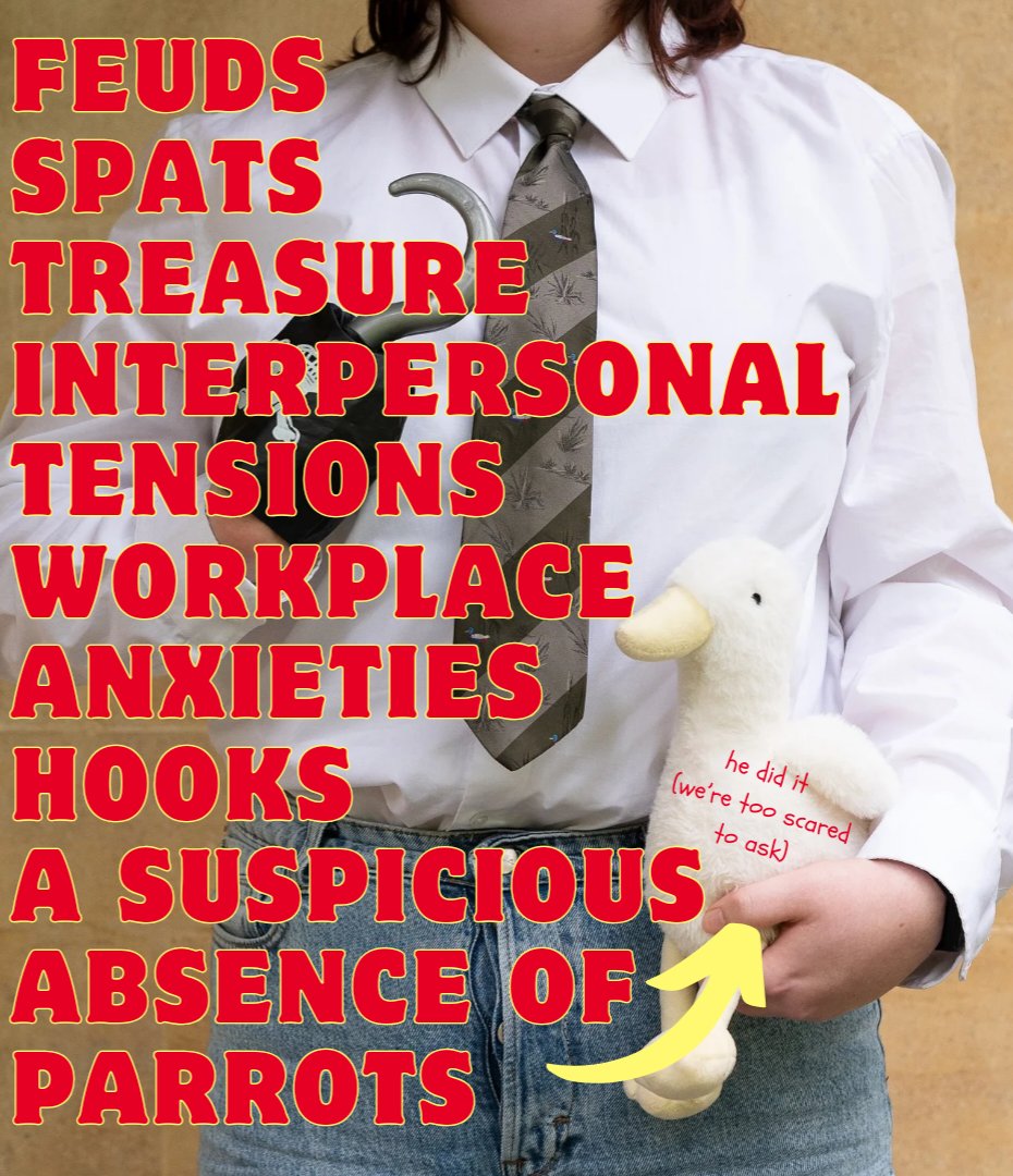 BeautMachProds's tweet image. It's piracy with the logistics left in. Ever wondered what the work life balance of the average pirate is like? Come down to Skelly Crew at the #edfringe and find out 🏴‍☠️🦜🗡 🪿

📍Fern Studio, @ Greenside
     17th-24th of Arrrhgust