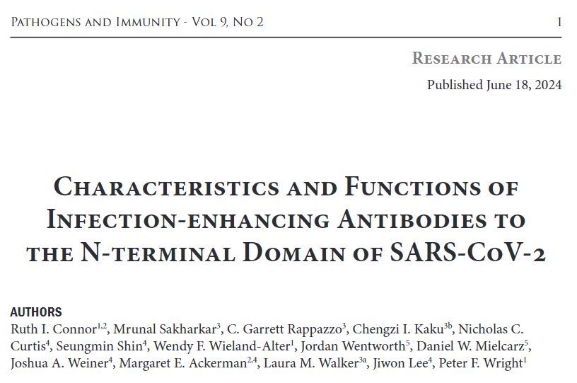 paijournal's tweet image. Connor et al explore the functional effects of N-terminal domain-binding monoclonal antibodies in #COVID19 infection in this newly published work. Find the full article here: buff.ly/4frMaRM
