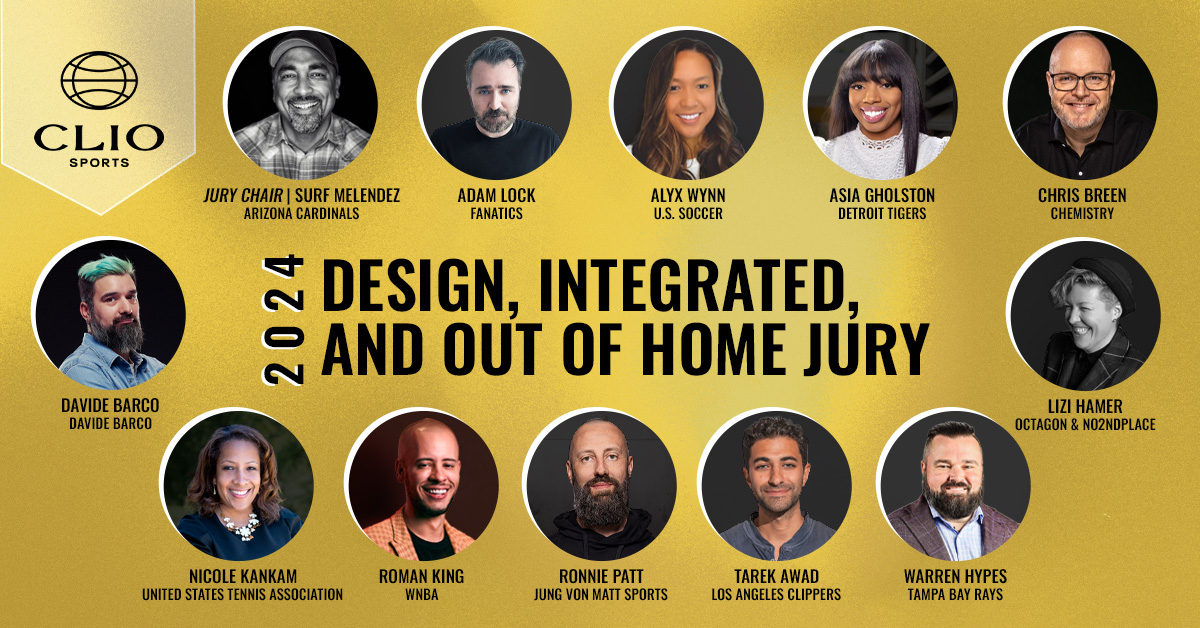 The Clios (@the_clios) on Twitter photo Introducing the 2024 #ClioSports Design, Integrated, and Out of Home                           Jury!
Explore all of this year's talented jurors at: bit.ly/CS24Jury Introducing the 2024 #ClioSports Design, Integrated, and Out of Home                           Jury!
Explore all of this year's talented jurors at: bit.ly/CS24Jury