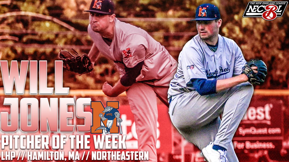 🏆 𝐖𝐄𝐄𝐊𝐋𝐘 𝐇𝐎𝐍𝐎𝐑 🏆

Make back-to-back weeks with a #NECBL honor for #NavsNation...

Following his dominant start against Upper Valley, <a href="/will_jones28/">Will Jones</a> is your Pitcher of the Week!

🗞️: nsnavs.com/fan-zone/news/…