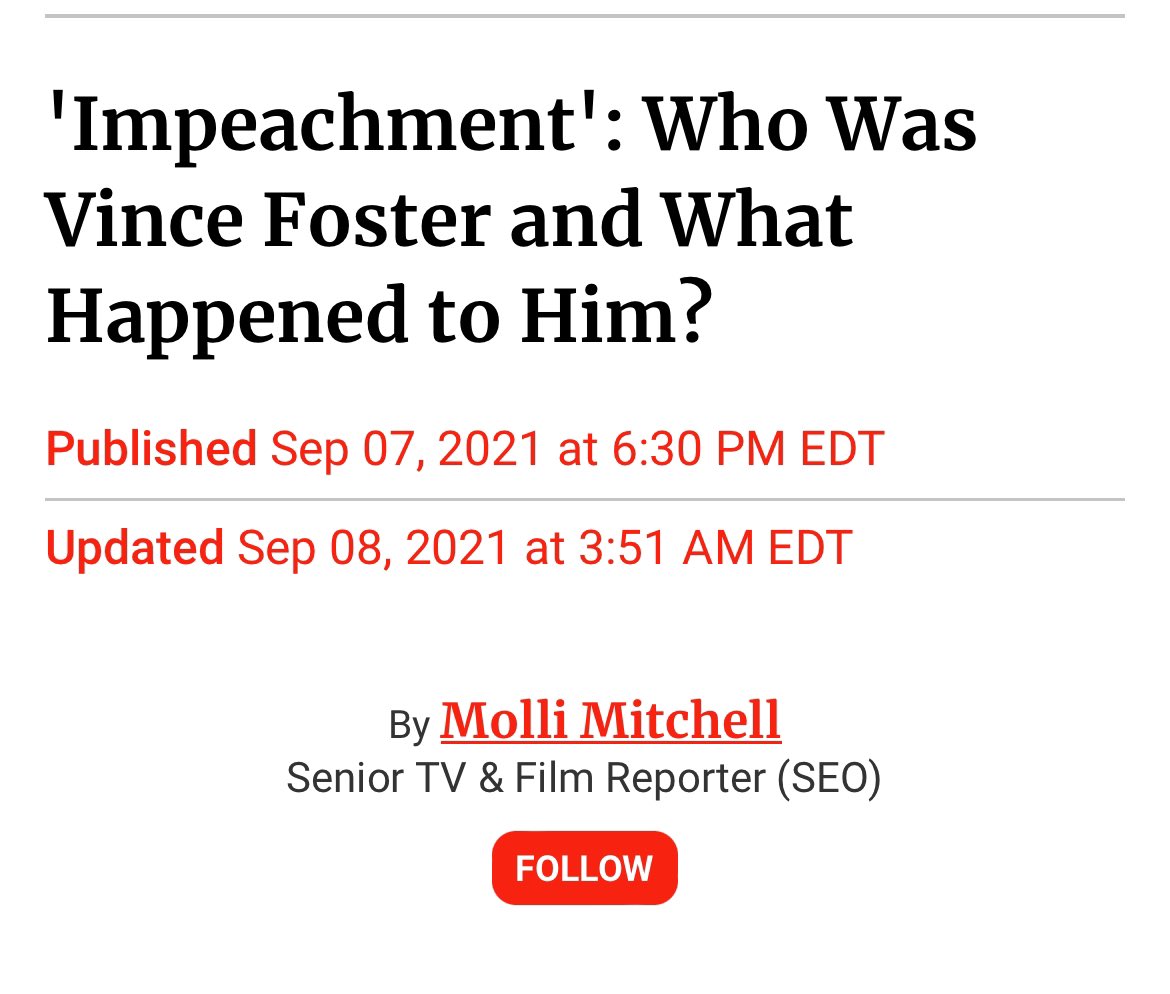 axiiaquen3's tweet image. What happened to Vince Foster Killary? #ClintonBodyCount #WeirdandCreepy