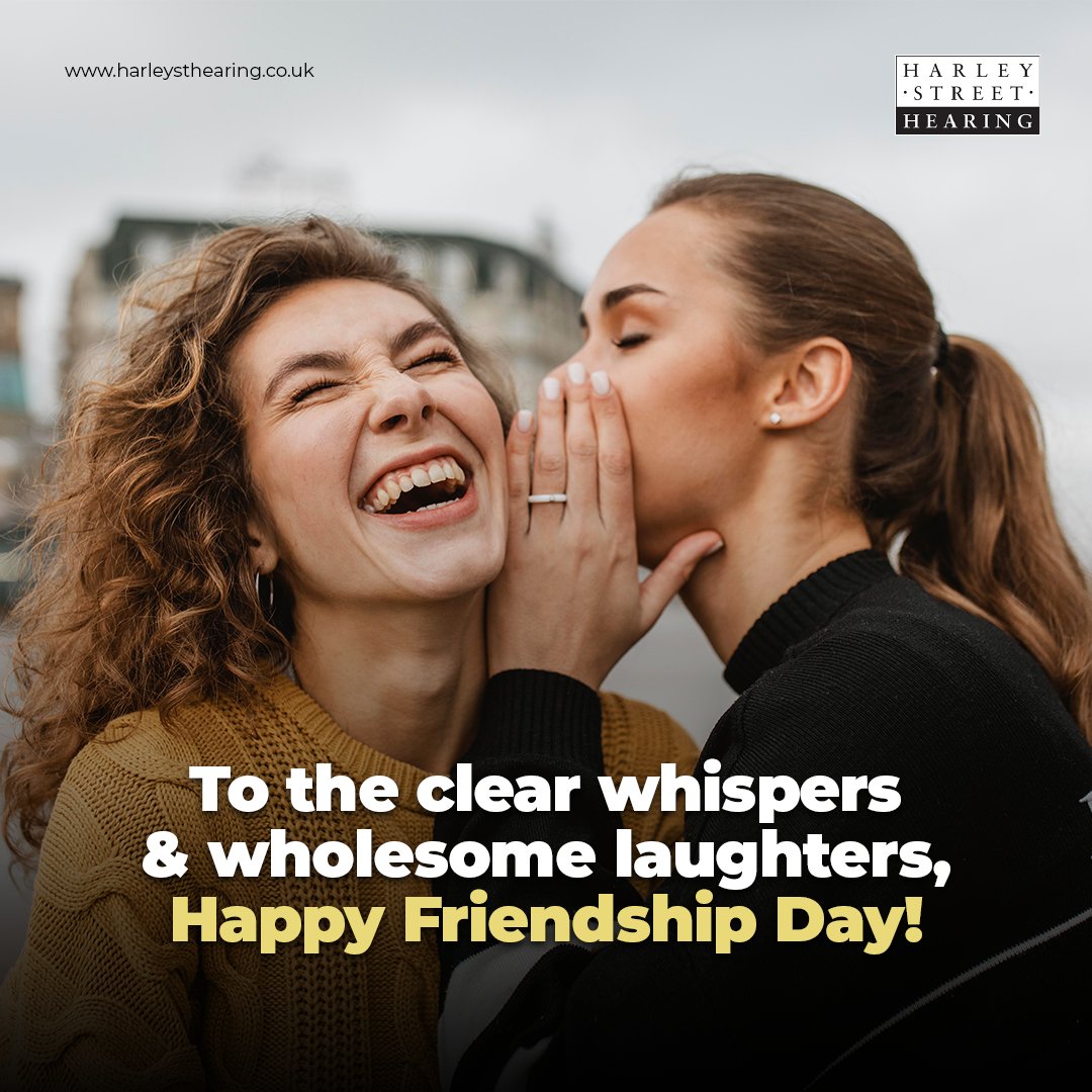Here's to clear conversations and joyful moments. 
Wishing you a Happy Friendship Day filled with healthy hearing!

#HarleyStHearing