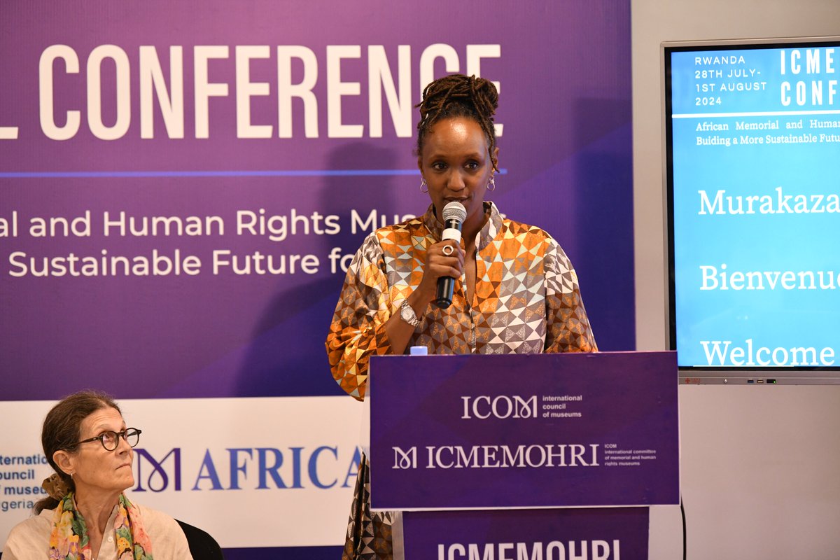 Aegis_Trust's tweet photo. The closing session of the #icmemohriconf24 is "Performance in Museums." This session explored how African museums can become flexible spaces for healing through spoken word, drama, music, and dance, communicating difficult histories and traumatic experiences. #IcmemohriInRwanda https://t.co/iYps4Eyxr2