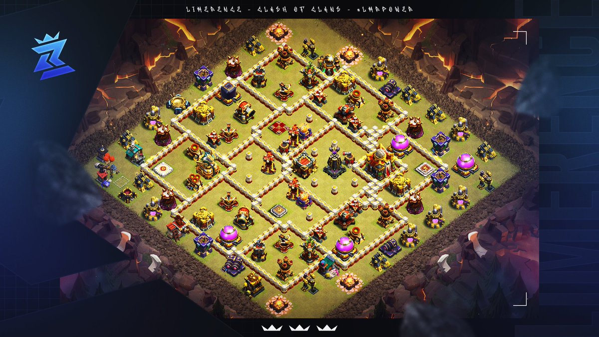 ⚡️ TH16 CW/CWL Base

3 differently trapped variants!

Link:
link.clashofclans.com/en?action=Open…

Other 2 in our telegram channel:
t.me/Limerence_coc

Use at your own risk!