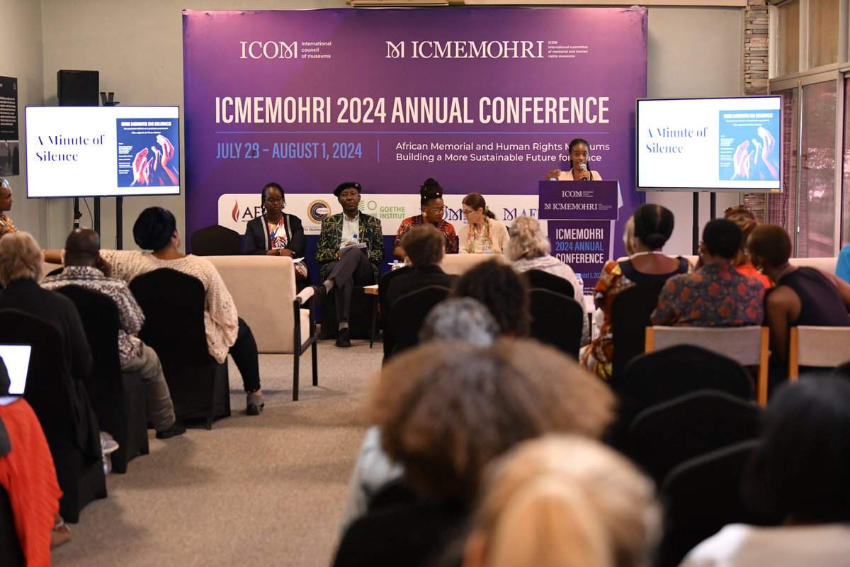 Aegis_Trust's tweet photo. The closing session of the #icmemohriconf24 is "Performance in Museums." This session explored how African museums can become flexible spaces for healing through spoken word, drama, music, and dance, communicating difficult histories and traumatic experiences. #IcmemohriInRwanda https://t.co/iYps4Eyxr2
