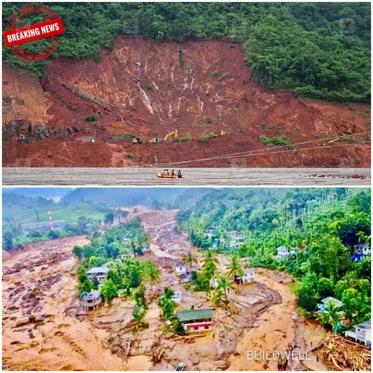 DrApoorvaS22's tweet photo. "Nature is adjusting it's Topography!"
We do not need to be experts in earth sciences or geography to understand what's happening here..
#PrayForEarth
#SaveEarth
#Landslide https://t.co/kdVqTc9QZB