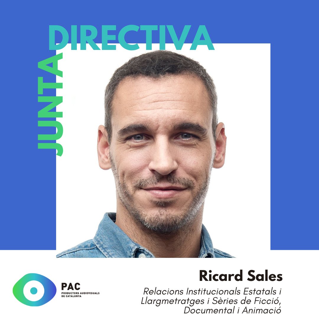 pacproductors's tweet photo. @RicardSales de @LaCimaPC serà l'encarregat de Relacions Institucionals Estatals i Llargmetratges i Sèries de Ficció, Documental i Animació.

@EvaFontanals
@MarcChicaiJose
@edantoja
@ferranaudi
@Guillem_Barcelo
@DavidCiurana
@forn_sandra
@norbertLlaras
@sebaslife
@hanit3 https://t.co/ZJwtnNN6Lv
