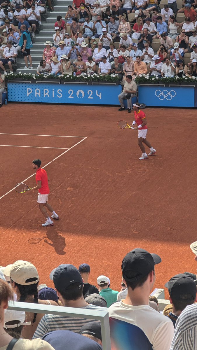 FJMScott's tweet image. Not a bad pairing to see at the tennis! #Paris2024