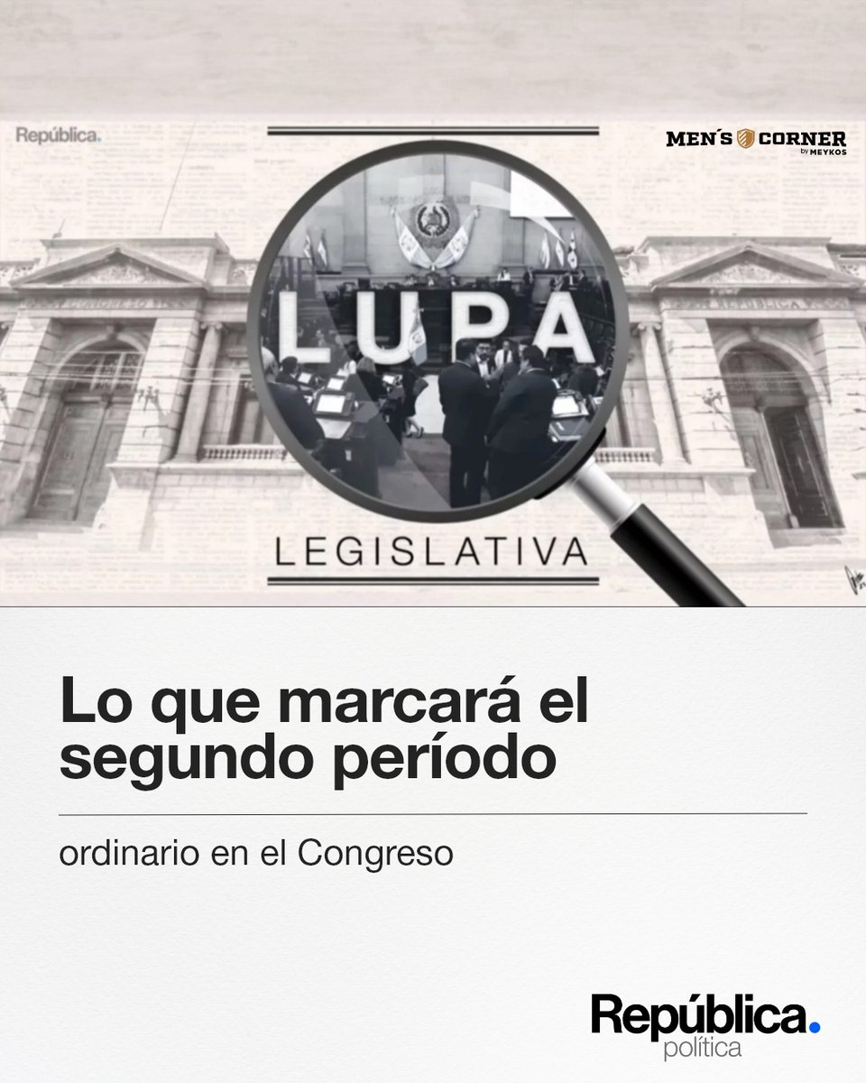 #Congreso | Elección de magistrados de la CSJ y de Corte de Apelaciones, presupuesto 2025 y la elección de la Junta Directiva son algunos de los temas que marcarán el segundo semestre del año en el Congreso.

Lea la #LupaLegislativa aquí: ift.tt/hqIoL4P