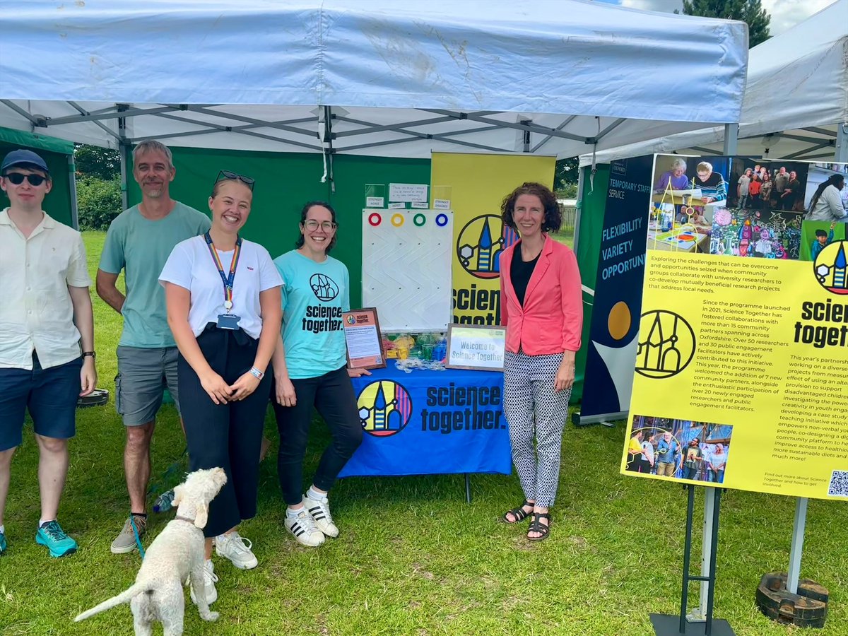 Our Materials Science Professor Jason Smith &amp; student Nick Joinson, joined the <a href="/UniofOxford/">University of Oxford</a> <a href="/SciTogOx/">Science Together Oxford</a> team at the #LeysFestival to showcase their water pollution sensing technology.💧We're excited to share a moment with <a href="/AnnelieseDodds/">Anneliese Dodds</a>, MP for #OxfordEast who met w/ Jason &amp; Nick!