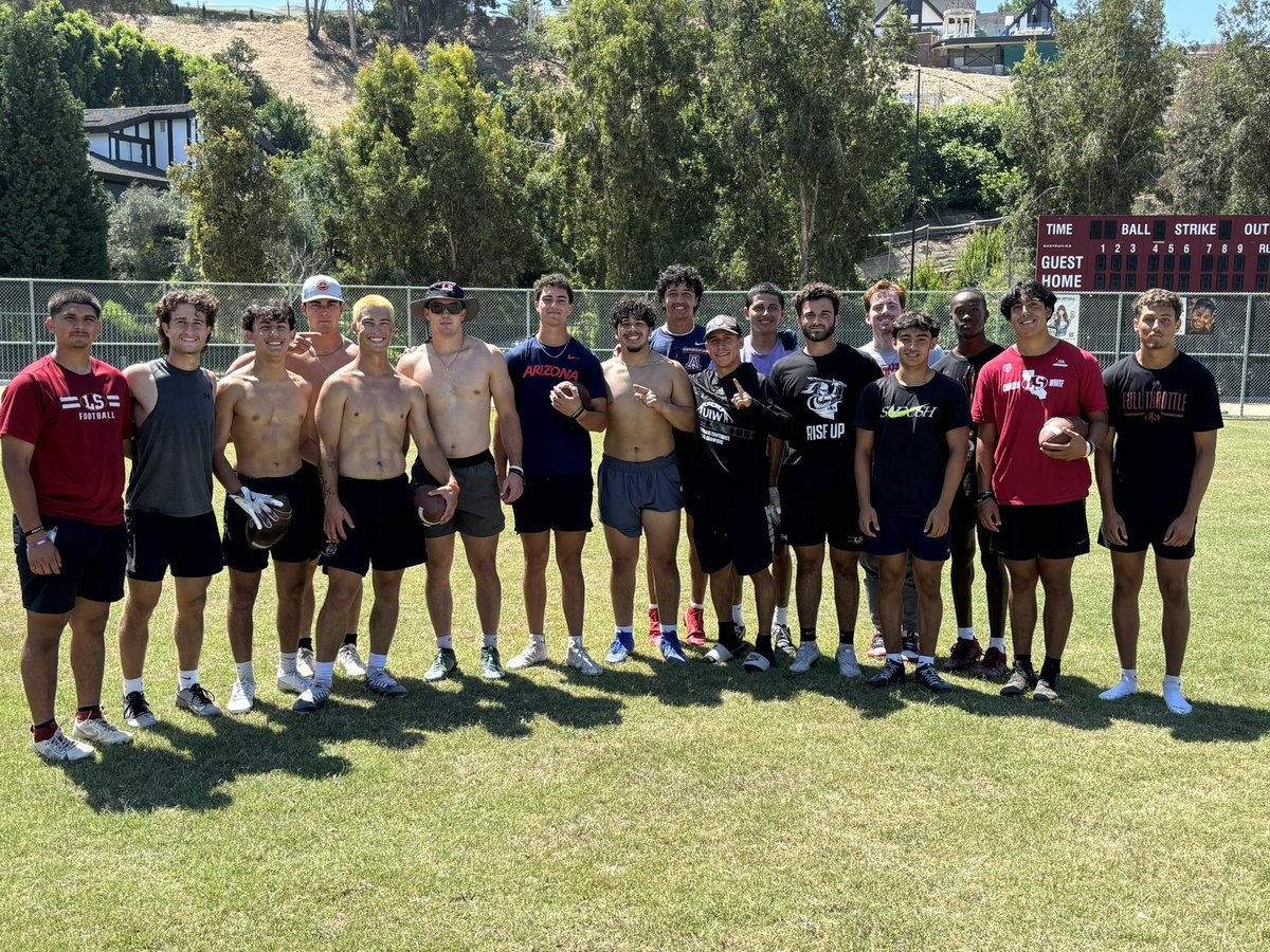 LS past and present getting that last workout with Coach Jordan before fall camp
<a href="/LSHS_Football/">La Serna Football</a>