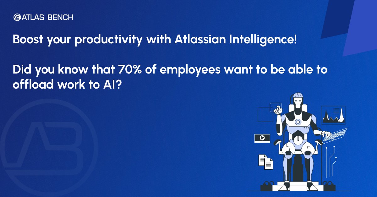 AtlasBench's tweet image. Atlassian Intelligence is helping teams worldwide increase their ROI from Atlassian products.

Download a free guide on Atlassian&apos;s new AI offering ⬇️

ow.ly/ultB50SIpBC

#atlassianai #atlassiancloud #ai #atlassiancommunity