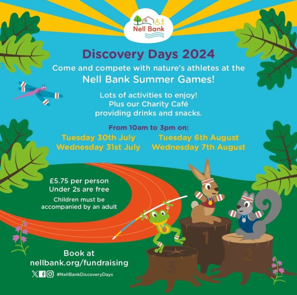 We support Nell Bank in Ilkley and they're hosting Discovery Days! Fun for all the family and money raised will go back into the charity --> nellbank.org/fundraising <a href="/nell_bank/">Nell Bank</a> #FamilyFun #CharityTuesday