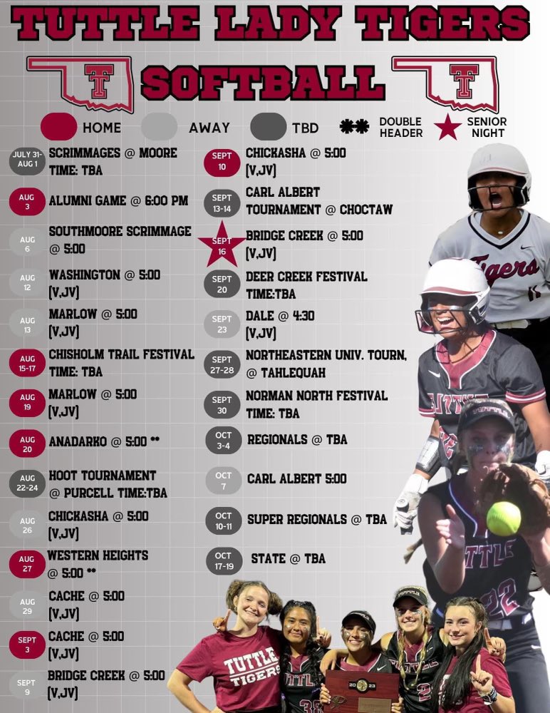 Junior season starts tomorrow! @softballtuttle