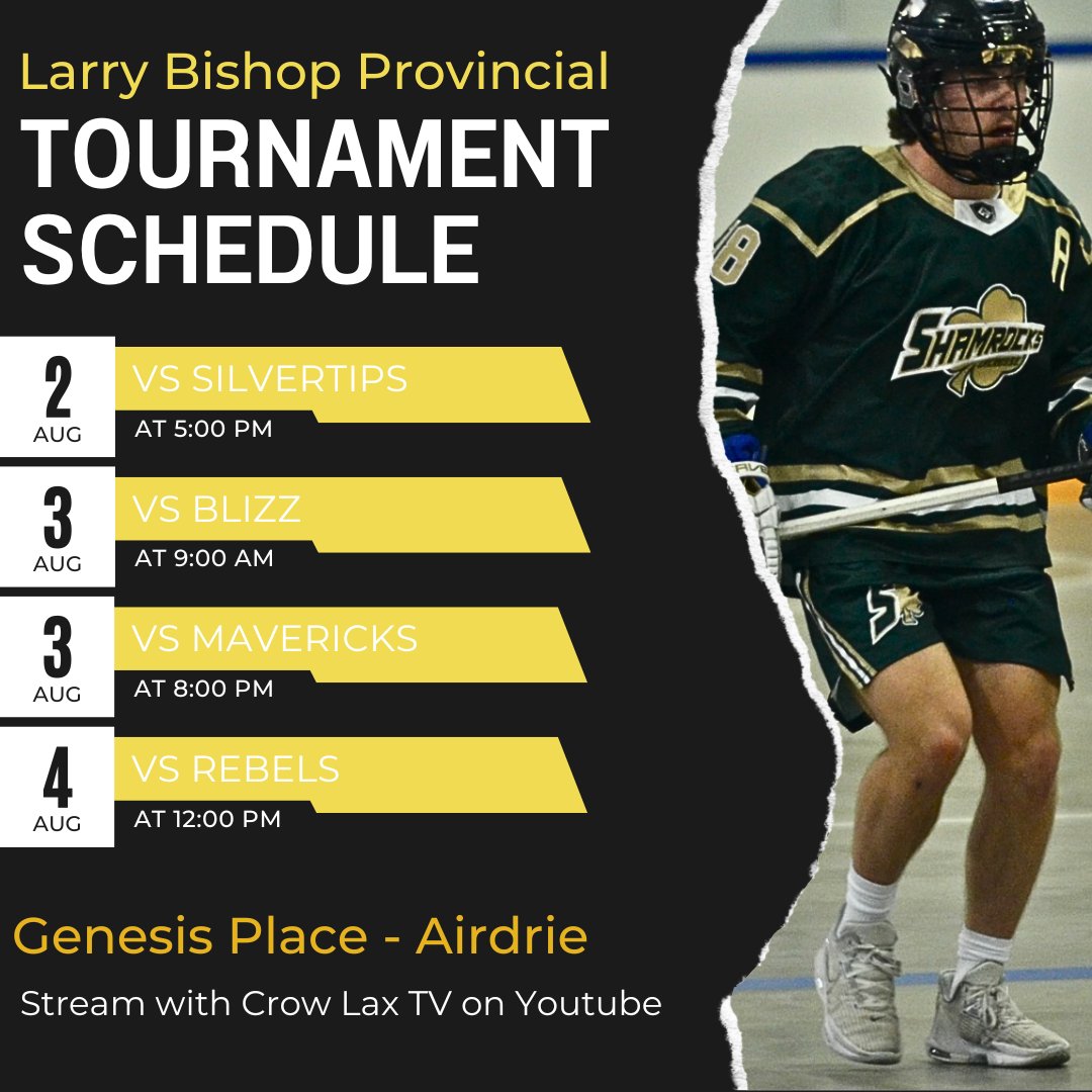 JrBShamrocks's tweet photo. Looking forward to August Long!

Come support the black, gold and white. https://t.co/ooC6V3DjNY