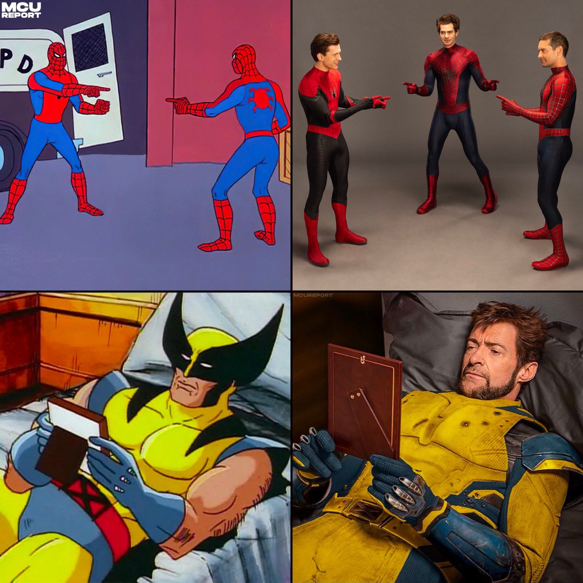 ocdtimes's tweet photo. Marvel Live-Action Meme Recreation Universe π
.
#OCDTimes #MCU #MarvelCinematicUniverse #MarvelStudios #MarvelUniverse #MarvelIndia #MarvelHindi #Deadpool #DeadpoolMemes #Deadpool3 #RyanReynolds #Wolverine #HughJackman #SpidermanNoWayHome #TobyMaguire #AndrewGarfield #TomHolland #Spiderman #PeterParker