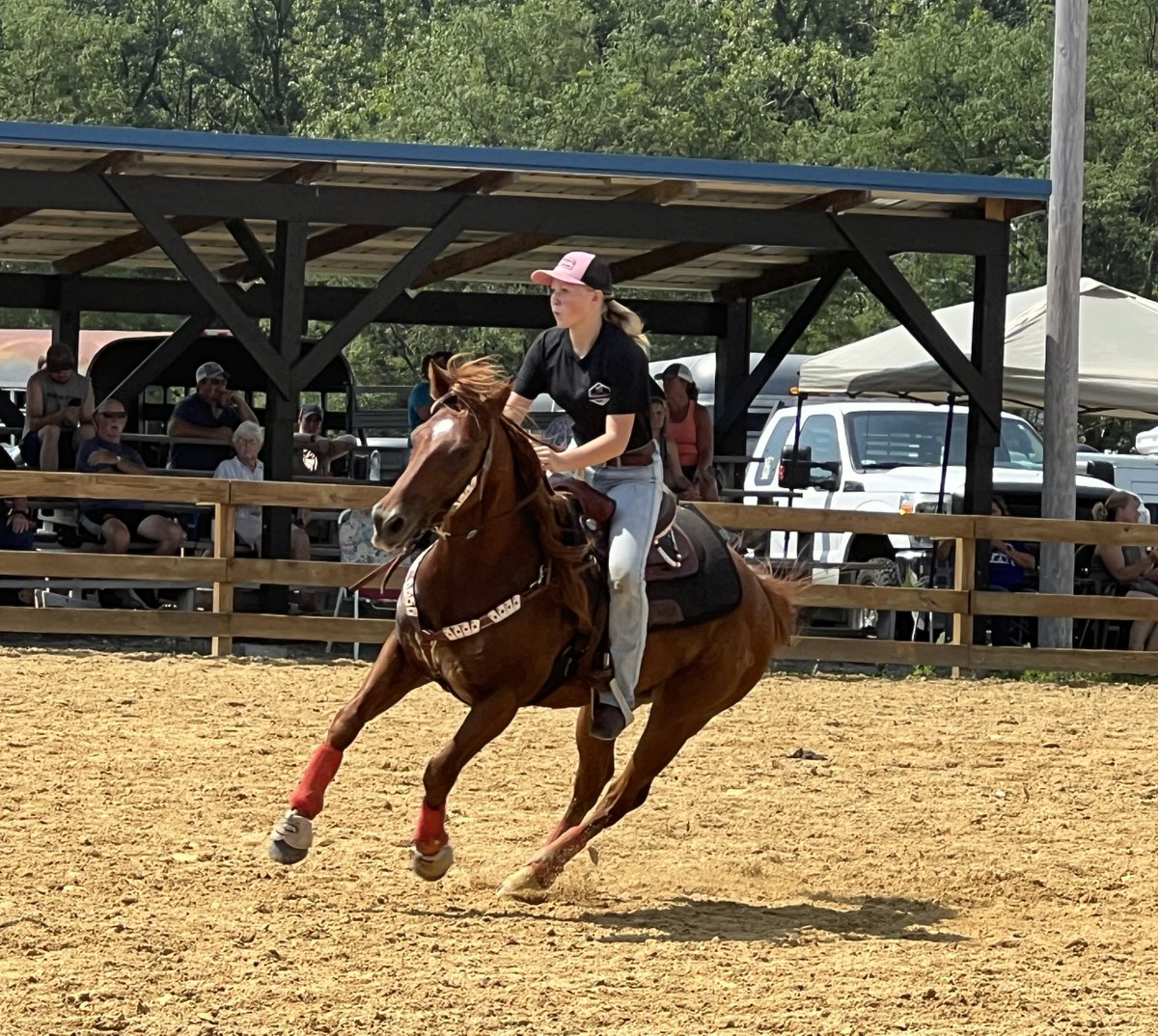 🐴💨 Hold your horses! We're having a great time at the Pony and Horse Speed Show at #MVF2024! 🏇✨ Get ready for some un-bridled fun!